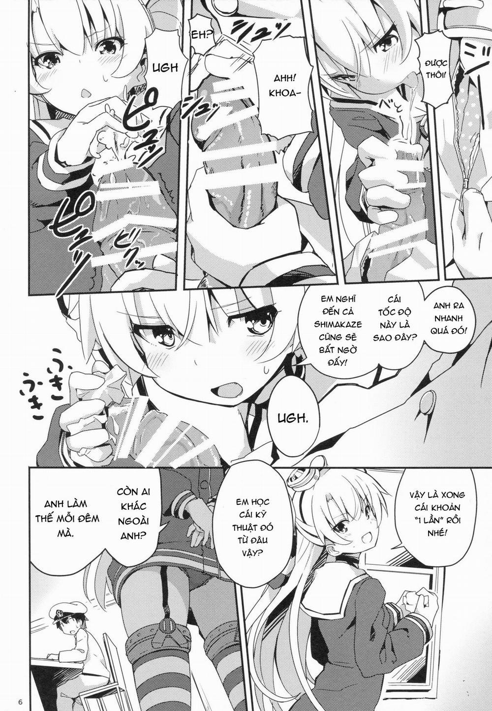 manhwax10.com - Truyện Manhwa Amatsukaze to Tetsuya de H shinagara Houkokusho (Kantai Collection) Chương Oneshot Trang 6