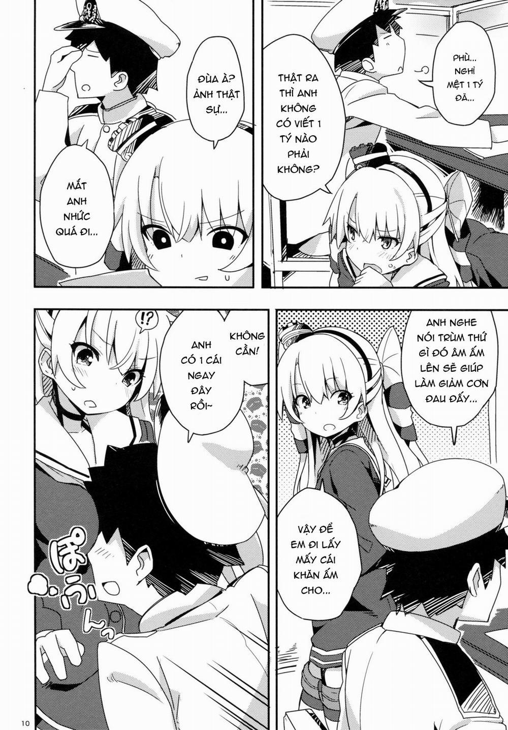 manhwax10.com - Truyện Manhwa Amatsukaze to Tetsuya de H shinagara Houkokusho (Kantai Collection) Chương Oneshot Trang 10