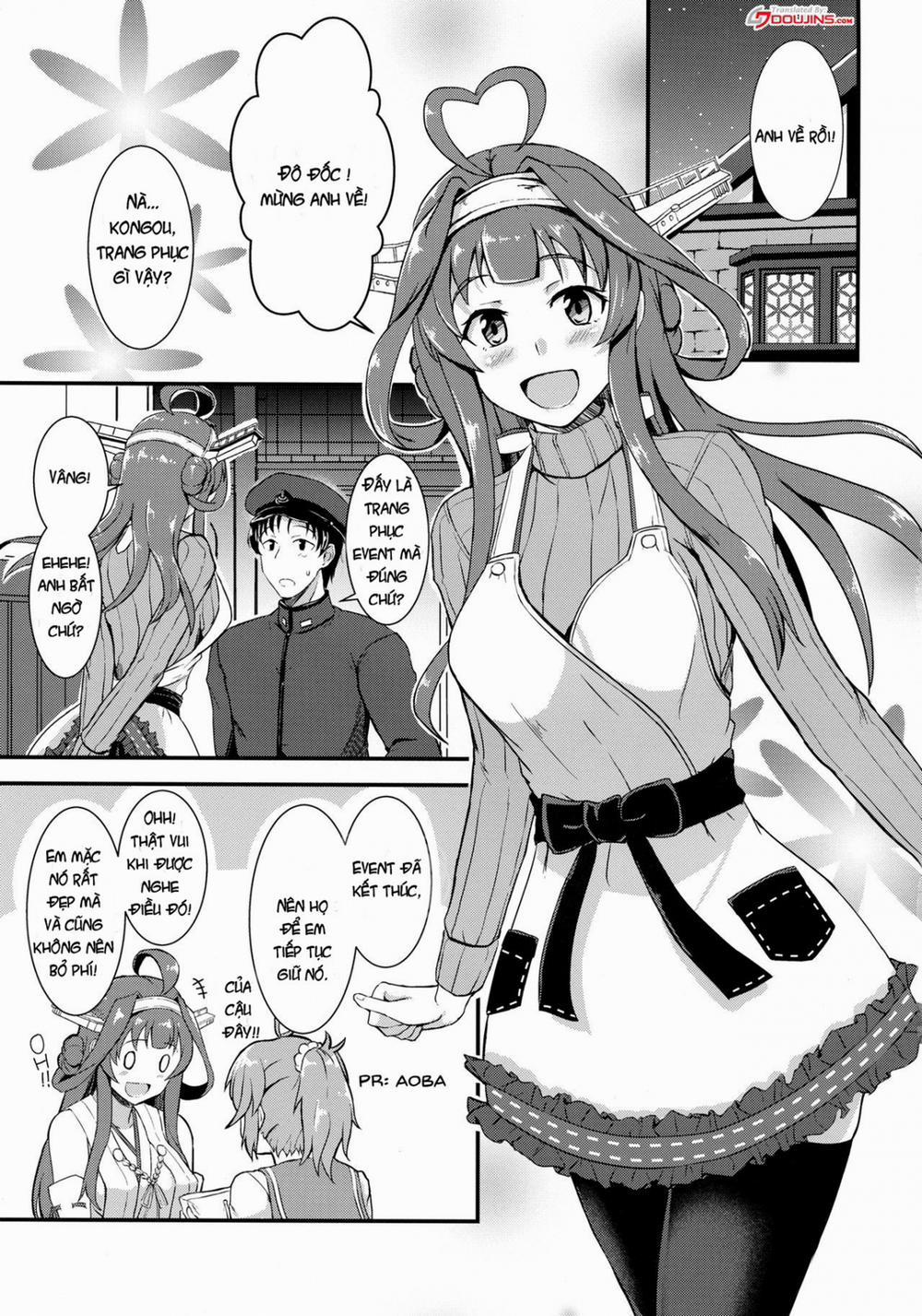 manhwax10.com - Truyện Manhwa Apron Kongou no Osasoi (Kantai Collection, -KanColle-) Chương Oneshot Trang 4