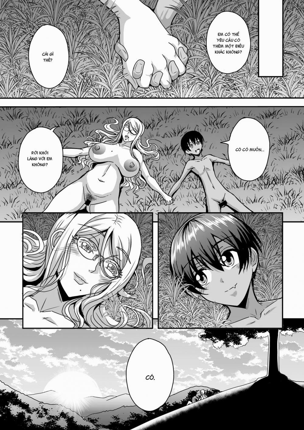 Bakunyuu Hitozuma Kinpatsu Gaikokujin Jokyoushi ga Mura no Inshuu de Kasshoku Shota no Fudeoroshi o Suru Hanashi Chương Oneshot Trang 56