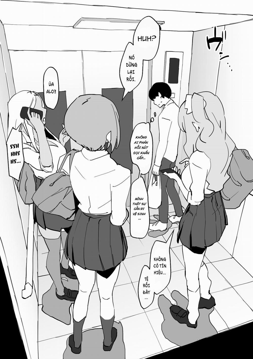 manhwax10.com - Truyện Manhwa Bị mắc kẹt trong thang máy cùng các em gyaru Chương Oneshot Trang 6