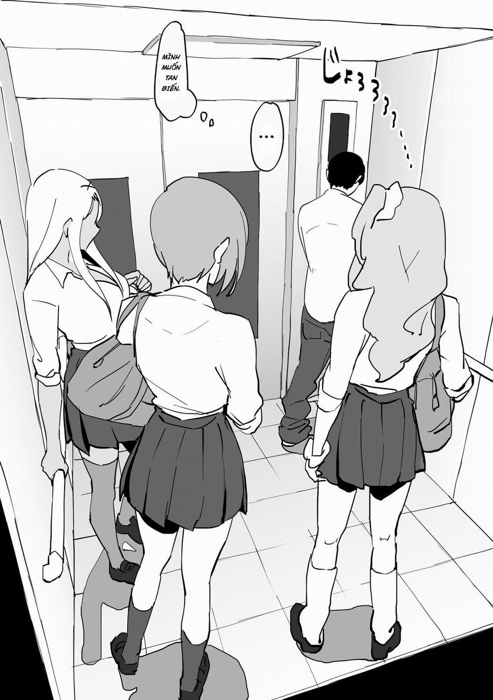 manhwax10.com - Truyện Manhwa Bị mắc kẹt trong thang máy cùng các em gyaru Chương Oneshot Trang 8