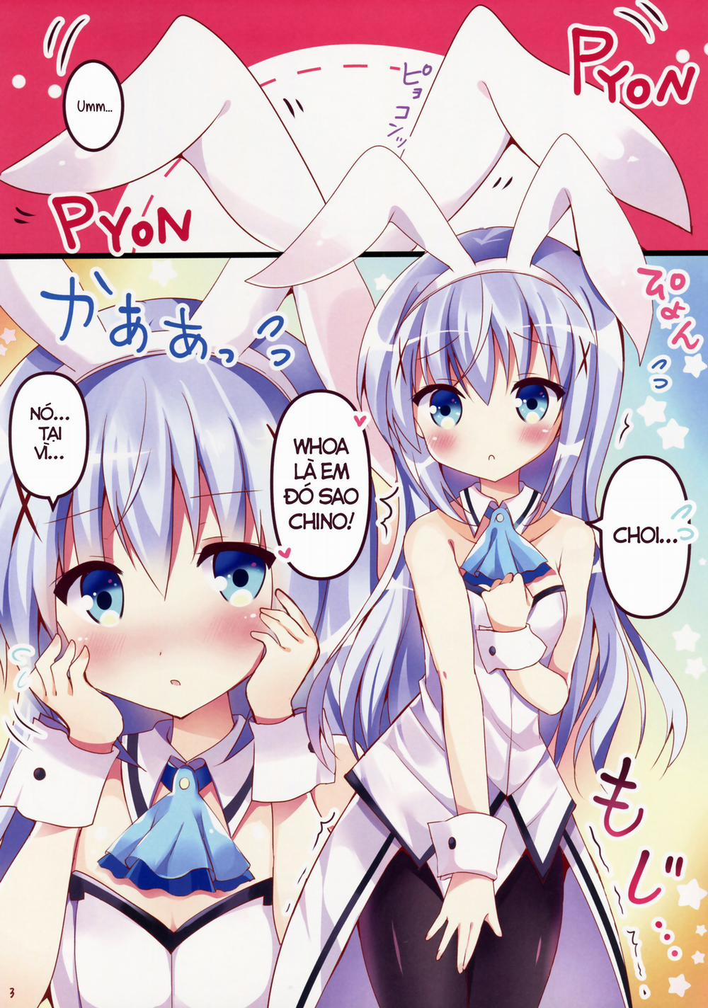 manhwax10.com - Truyện Manhwa Bí mật của Chino-chan (Gochuumon wa usagi desu ka?) Chương Oneshot Trang 3