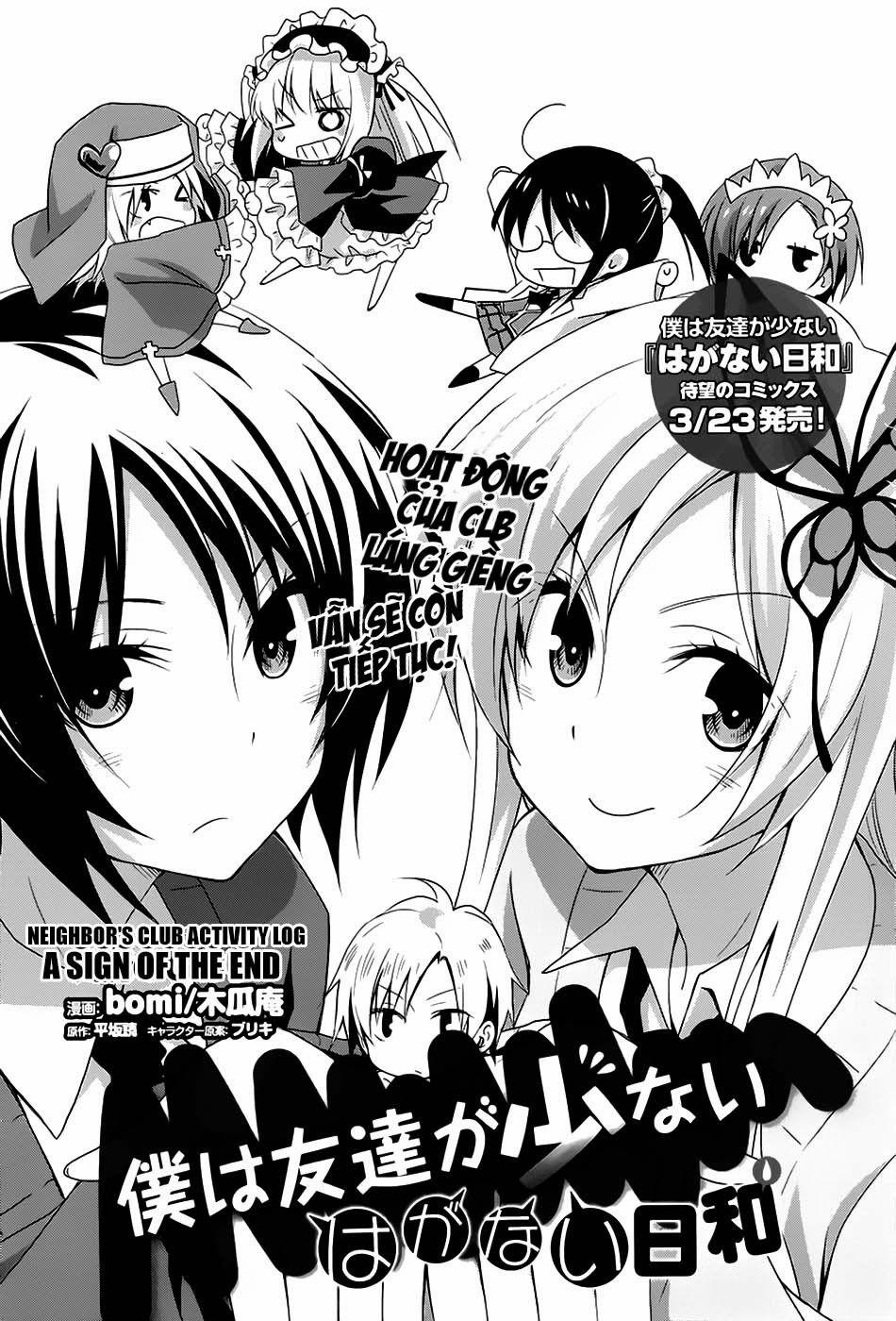 manhwax10.com - Truyện Manhwa Boku Wa Tomodachi Ga Sukunai: Haganai Hiyori Chương 8 Trang 3