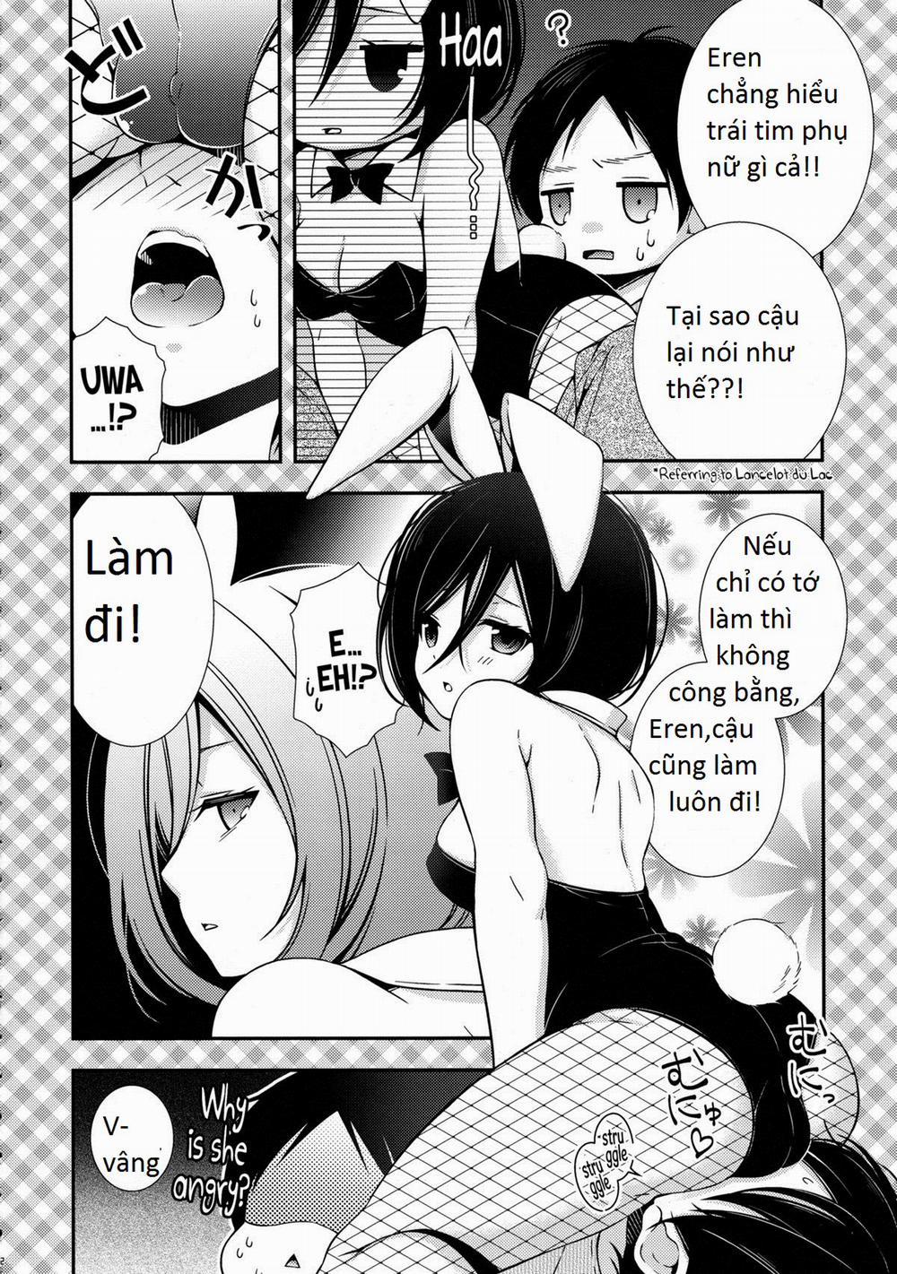 manhwax10.com - Truyện Manhwa Bunny Girl no Mikasa to Eroi koto suru Hon (Shingeki No Kyojin) Chương Oneshot Trang 12