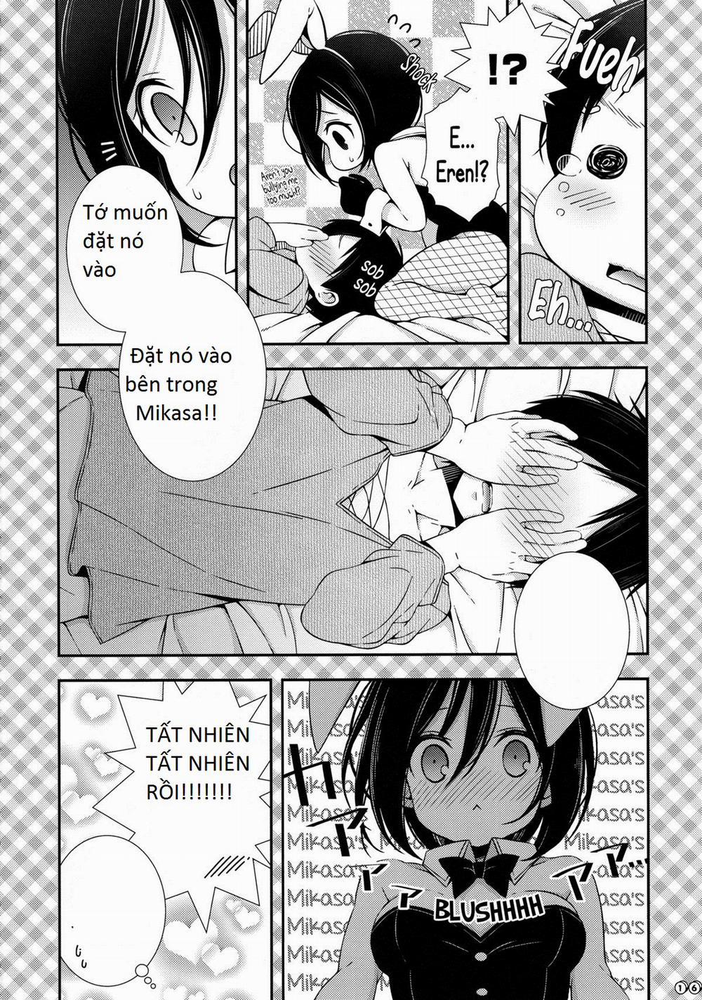 manhwax10.com - Truyện Manhwa Bunny Girl no Mikasa to Eroi koto suru Hon (Shingeki No Kyojin) Chương Oneshot Trang 16