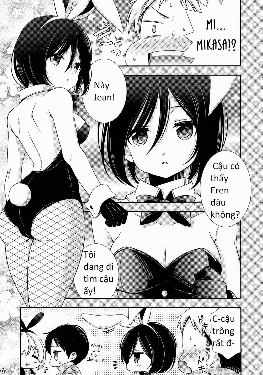 manhwax10.com - Truyện Manhwa Bunny Girl no Mikasa to Eroi koto suru Hon (Shingeki No Kyojin) Chương Oneshot Trang 7