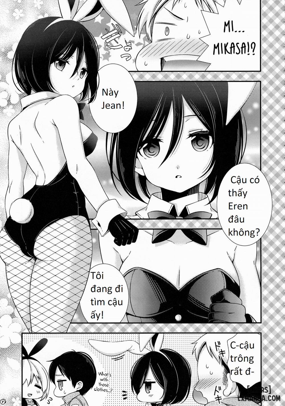 manhwax10.com - Truyện Manhwa Bunny Girl no Mikasa to Eroi koto suru Hon Chương Oneshot Trang 7