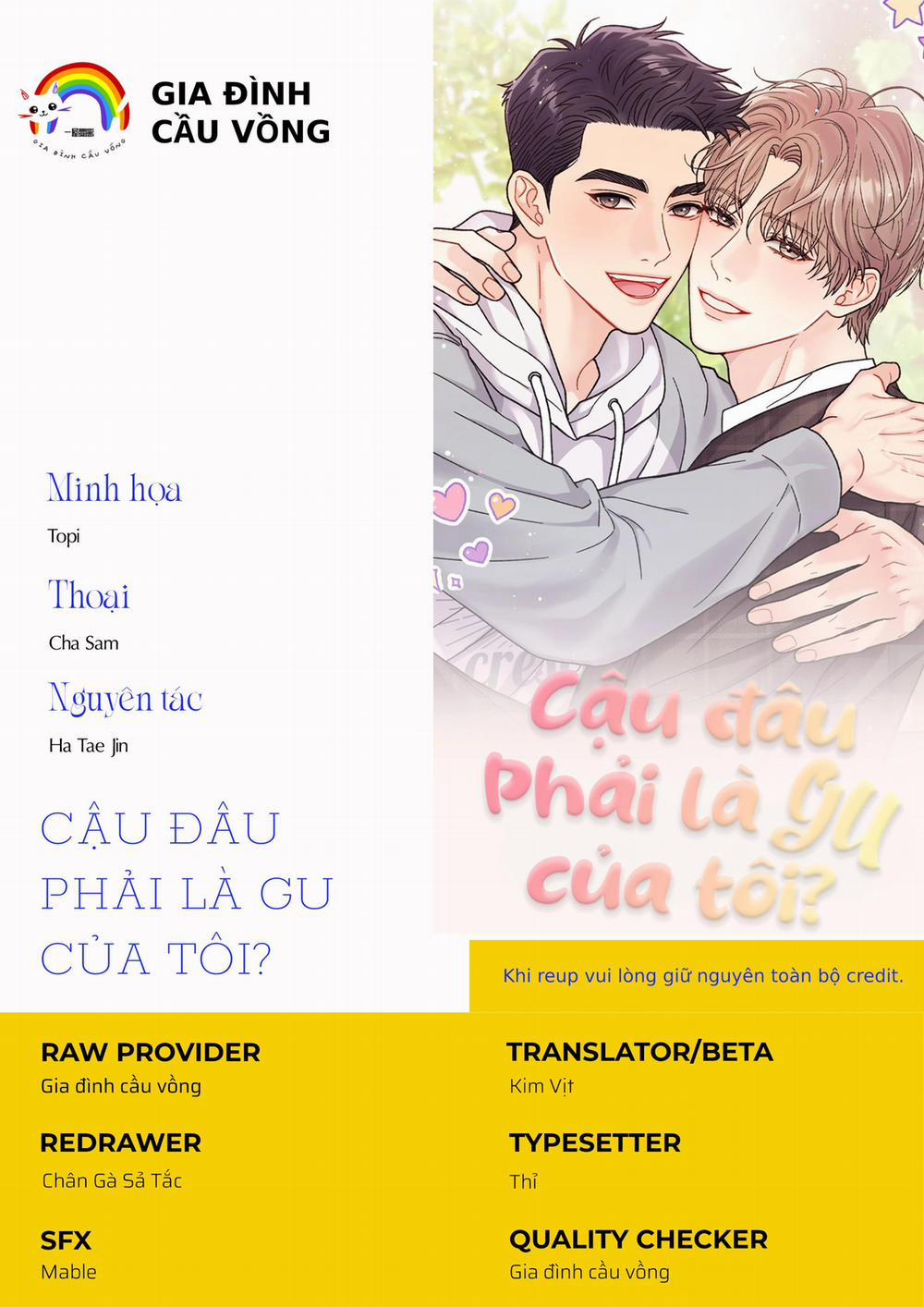 manhwax10.com - Truyện Manhwa CẬU ĐÂU PHẢI LÀ GU CỦA TÔI? Chương 2 Trang 1