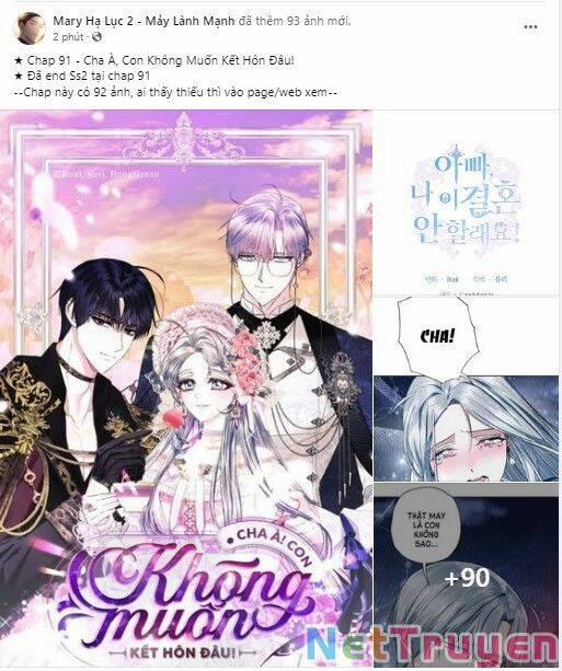 manhwax10.com - Truyện Manhwa Cha Ơi Con Không Muốn Kết Hôn Đâu Chương 91 Trang 1