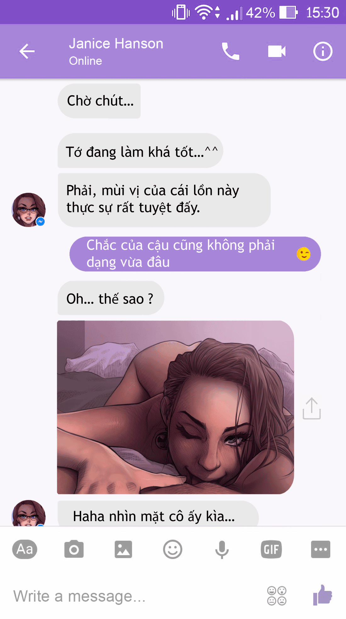 manhwax10.com - Truyện Manhwa Chat S.e.x Cùng Janice Chương 2 Trang 13