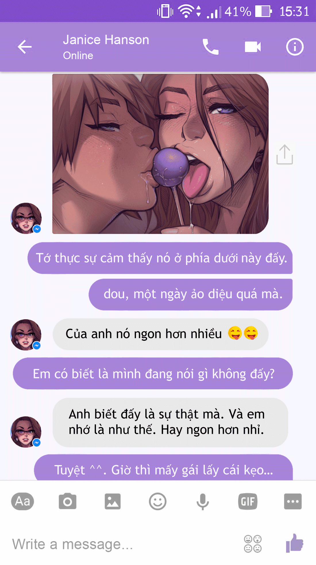 manhwax10.com - Truyện Manhwa Chat S.e.x Cùng Janice Chương 2 Trang 18