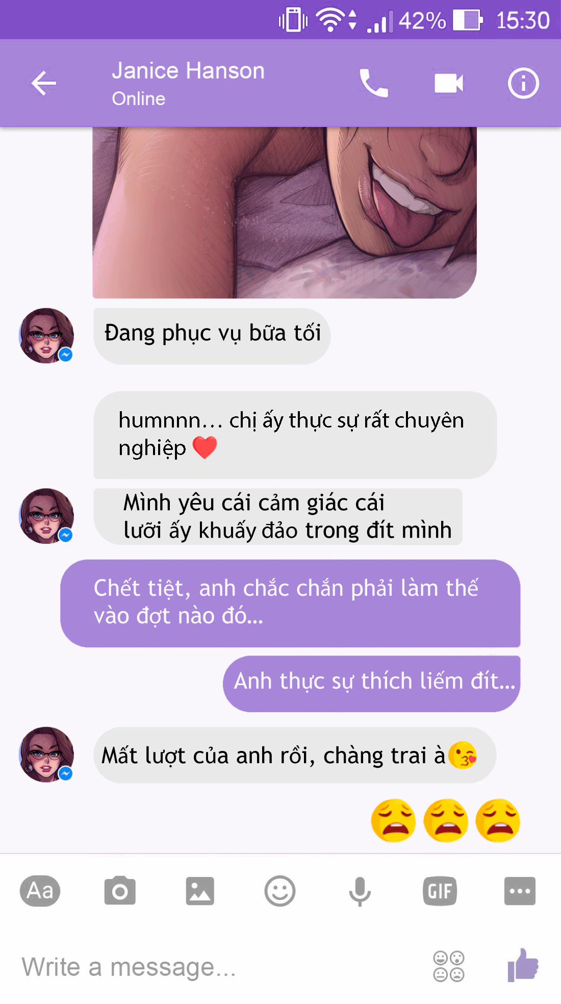 manhwax10.com - Truyện Manhwa Chat S.e.x Cùng Janice Chương 2 Trang 6