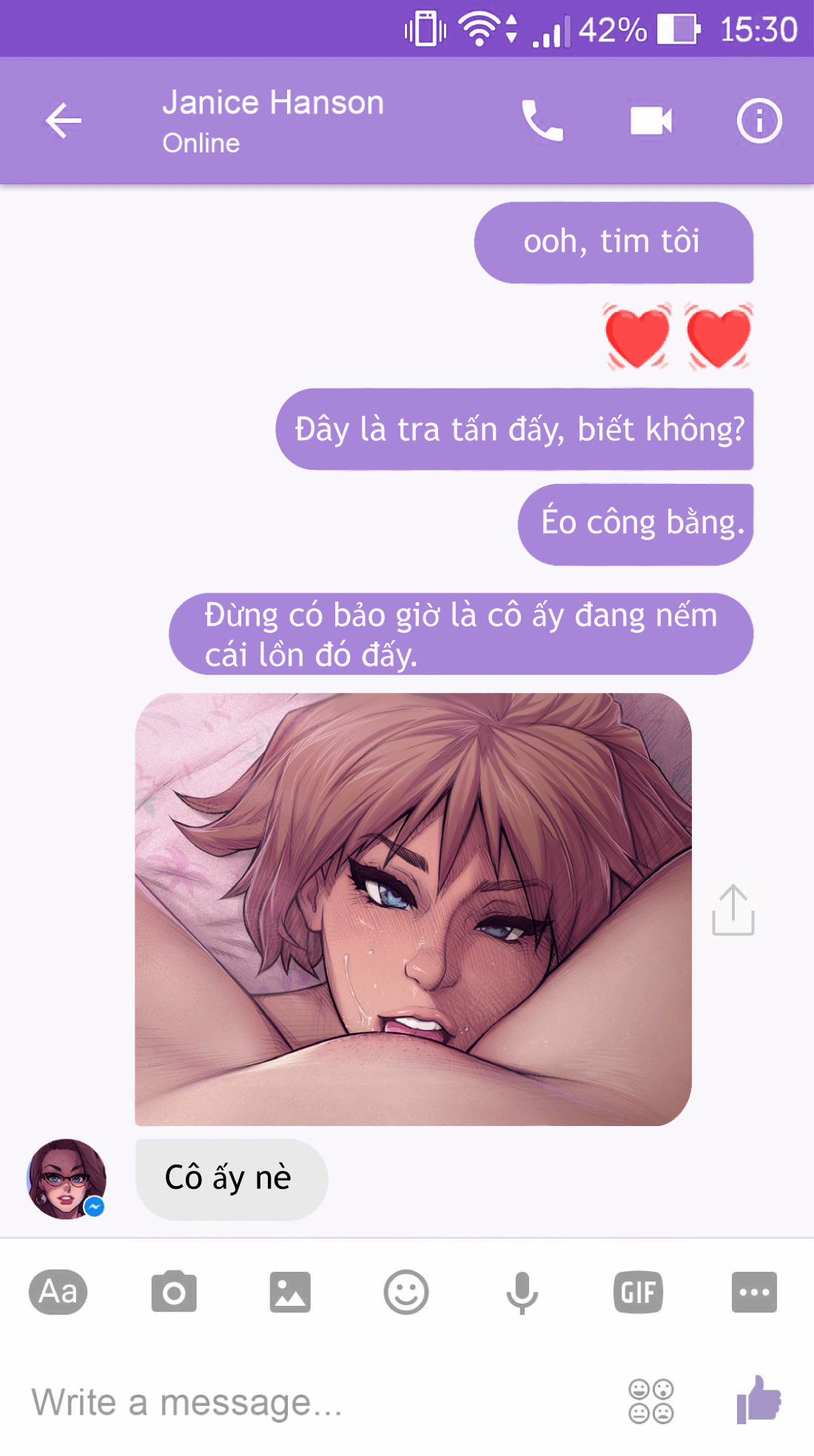 manhwax10.com - Truyện Manhwa Chat S.e.x Cùng Janice Chương 2 Trang 10