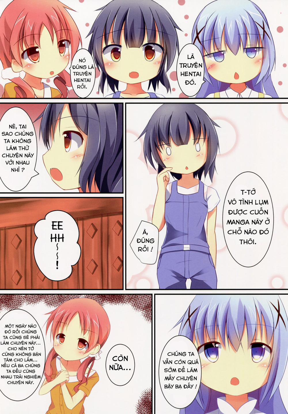 manhwax10.com - Truyện Manhwa Chimame Sei no Mezame (Gochuumon wa Usagi desu ka?) Chương Oneshot Trang 4