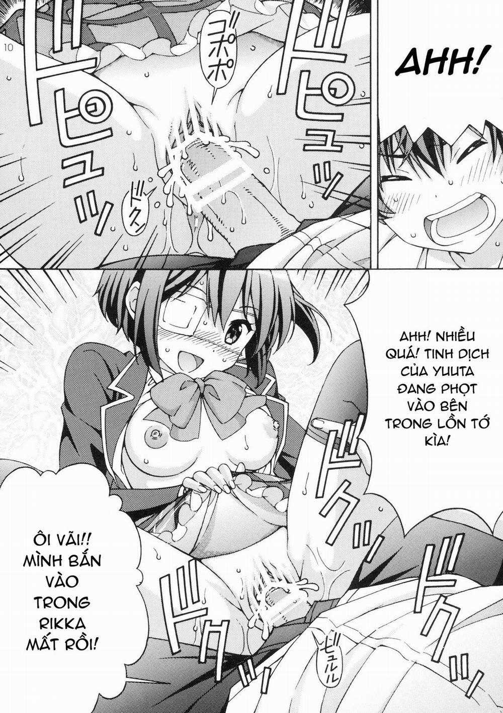 manhwax10.com - Truyện Manhwa Chuunibyou no Ko Tachi ni Nama Nakadashi Hamemakuri Zanmai (Chuunibyou Demo Koi ga Shitai) Chương Oneshot Trang 9