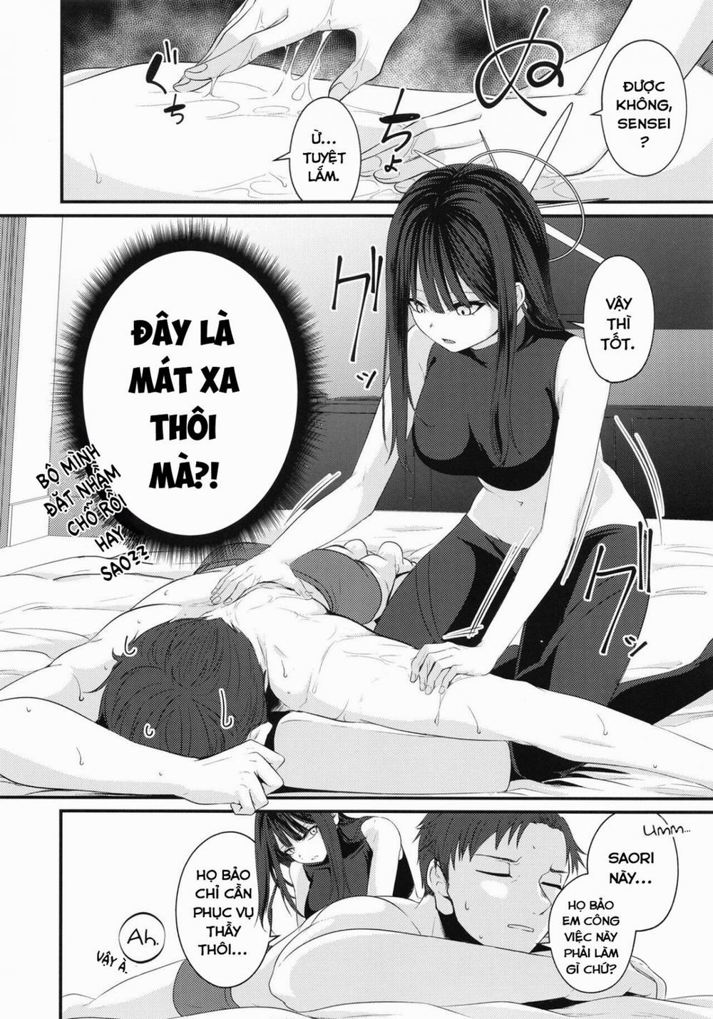 manhwax10.com - Truyện Manhwa Công việc đầu tiên của Saori. (Blue Archive) Chương Oneshot Trang 7