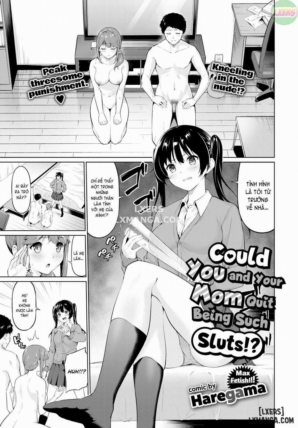 manhwax10.com - Truyện Manhwa Could You and Your Mom Quit Being Such Sluts Chương Oneshot Trang 1