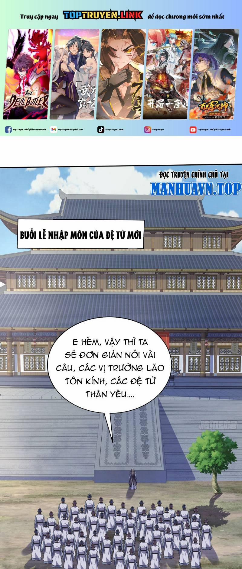 manhwax10.com - Truyện Manhwa Đệ Tử Siêu Thần Ta Nằm Không, Tông Môn Hủy Diệt Ta Vô Địch Chương 1 Trang 1