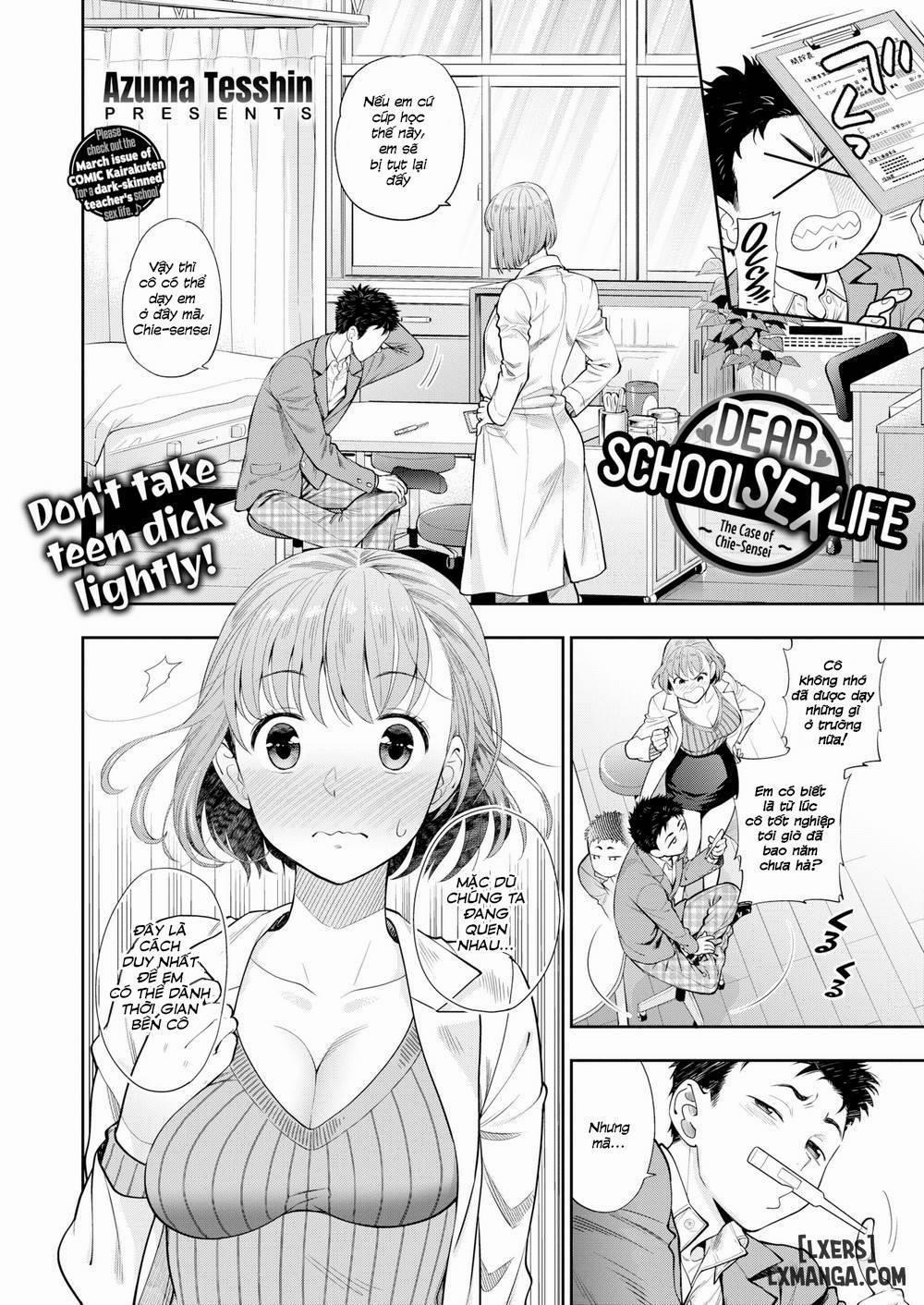 manhwax10.com - Truyện Manhwa Dear School Sex Life ~The Case of Chie-sensei Chương Oneshot Trang 2