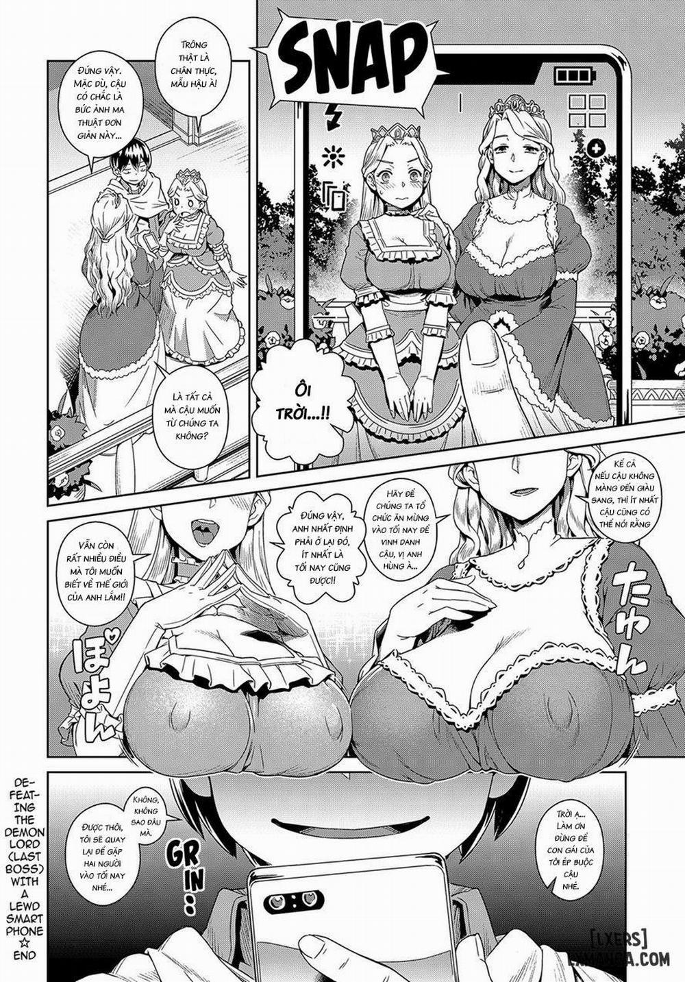 manhwax10.com - Truyện Manhwa Defeating the Demon Lord (Last Boss) with a Lewd Smart Phone Chương Oneshot Trang 26