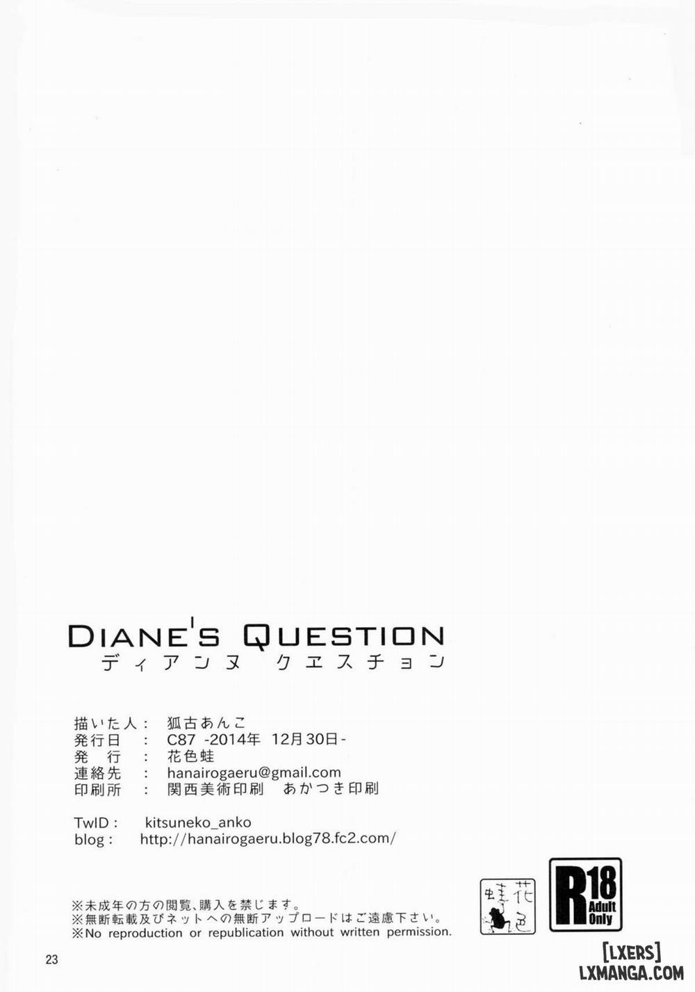 manhwax10.com - Truyện Manhwa Diane's Question Chương Oneshot Trang 23