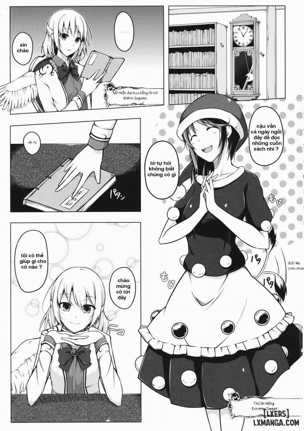 manhwax10.com - Truyện Manhwa Doremy-san no Chikubi o Sagume-sama ga Suidasu Hon Chương Oneshot Trang 2