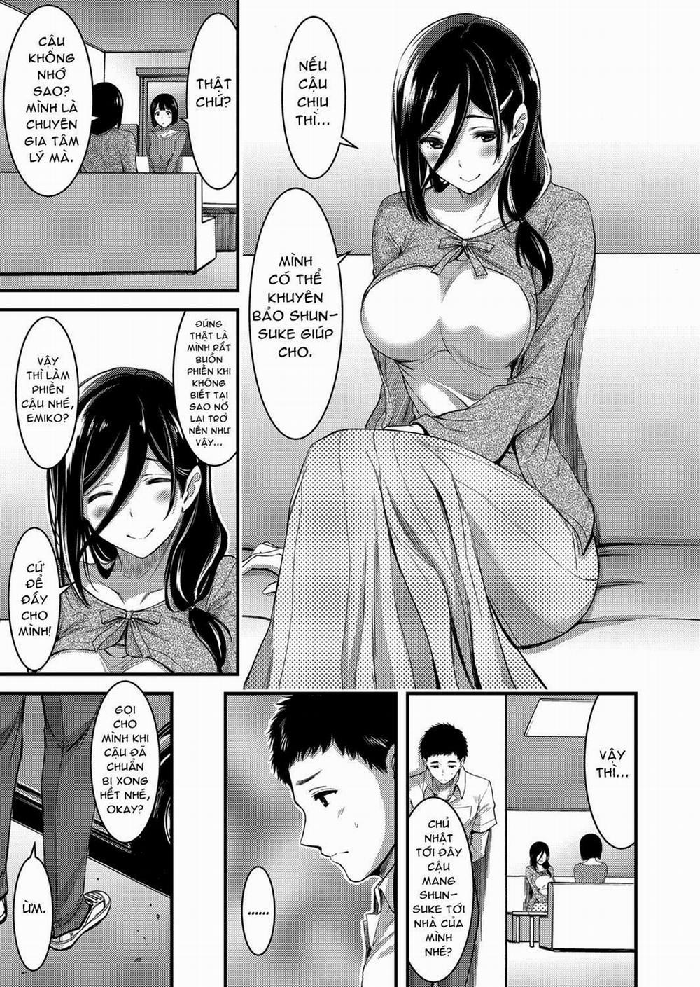 manhwax10.com - Truyện Manhwa Doutei Tsumamigui Counselor ~Yuujin no Musuko ni Kindan Fudeoroshi~ Chương Oneshot Trang 4