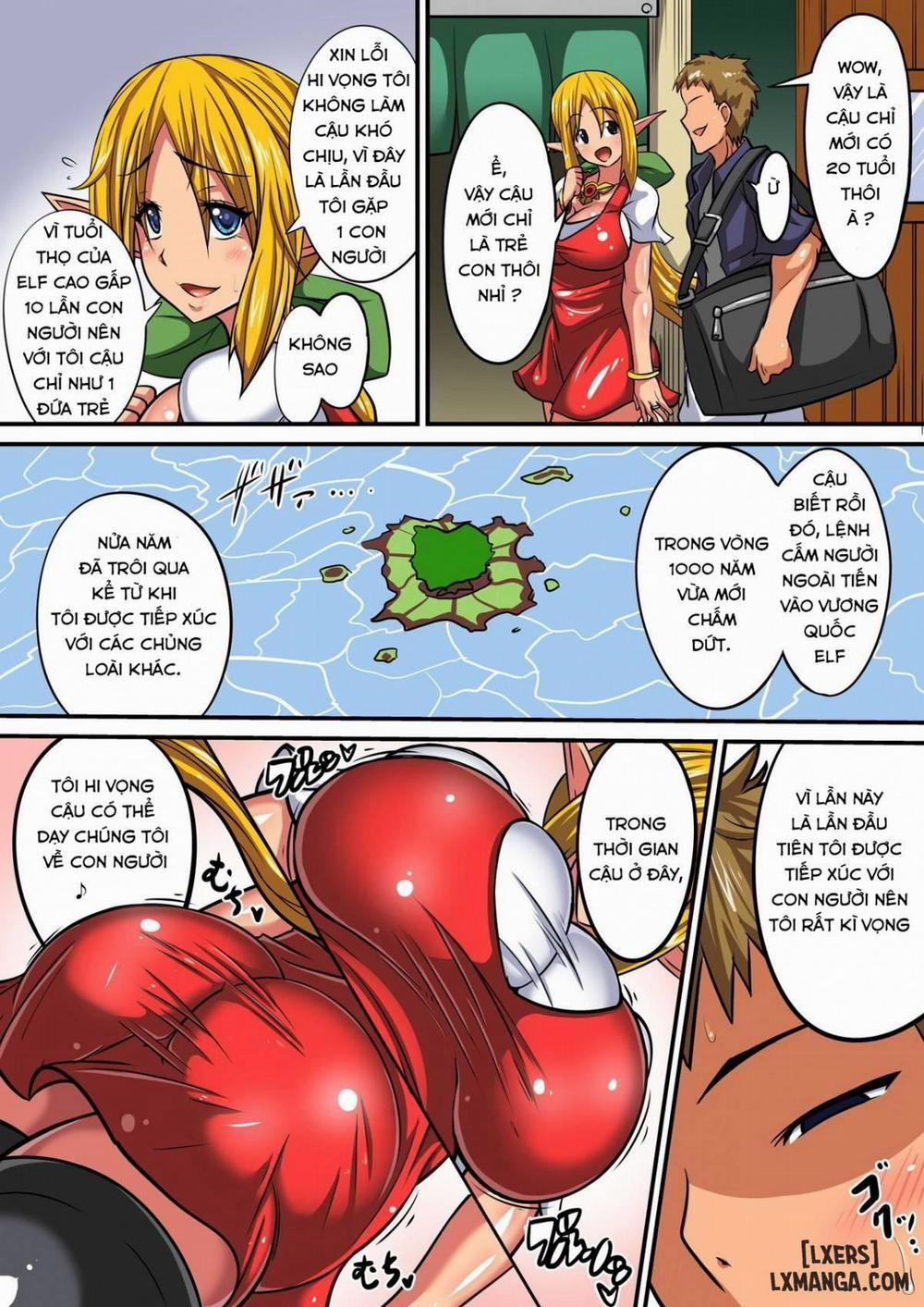 manhwax10.com - Truyện Manhwa Elf Oyako to Pakopako Ibunka Kouryuu Chương Oneshot Trang 3