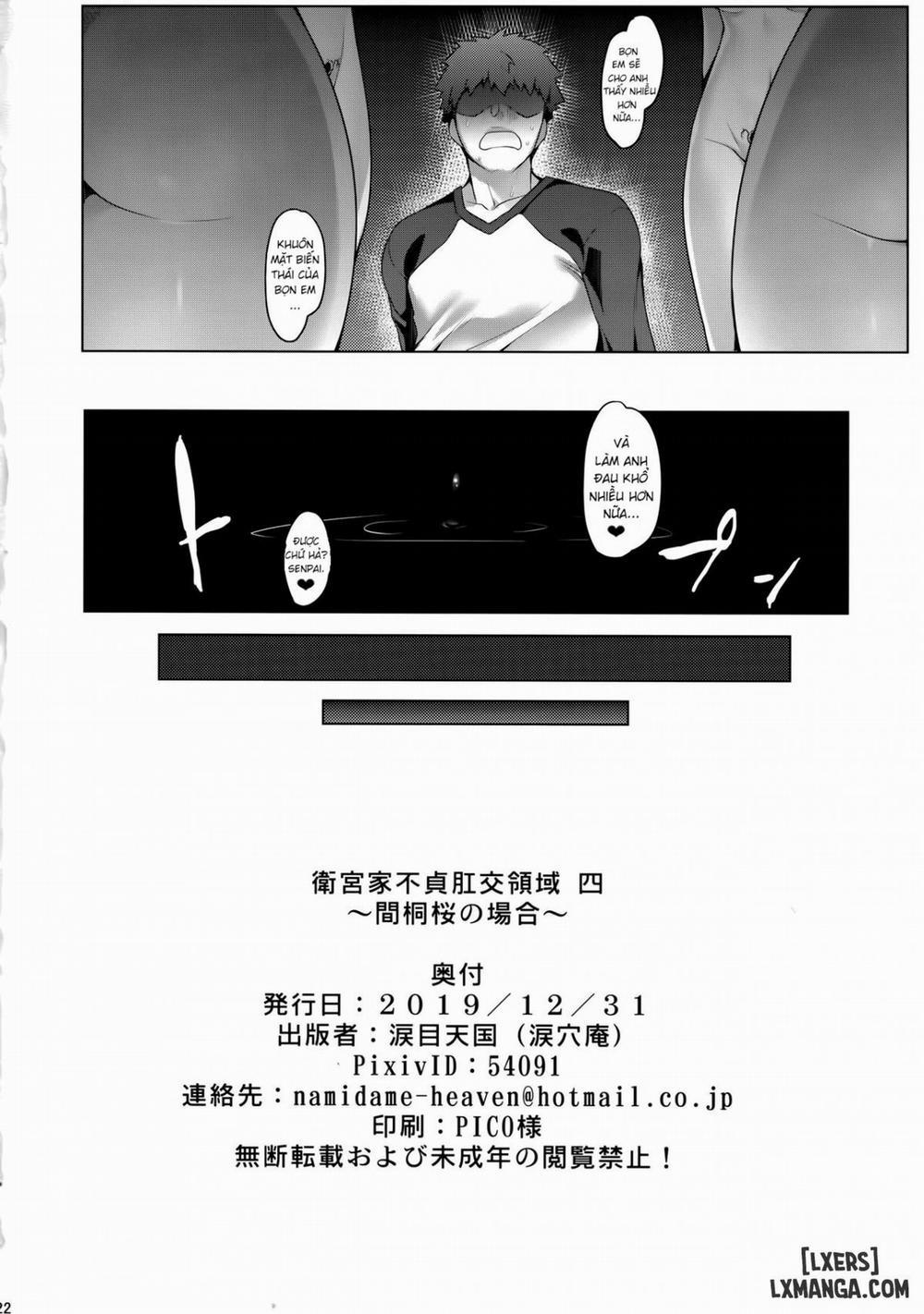 manhwax10.com - Truyện Manhwa Emiya-ke Futei Koukou Ryouiki Shi ~Matou Sakura no Baai Chương Oneshot Trang 22