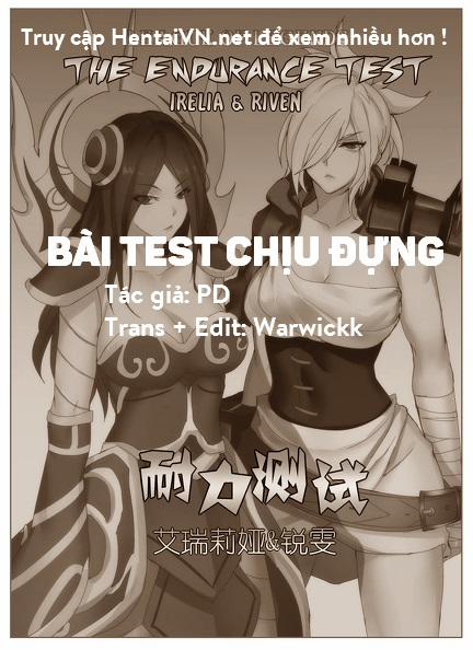 manhwax10.com - Truyện Manhwa Endurance Test (Irelia and Riven) Chương Oneshot Trang 2