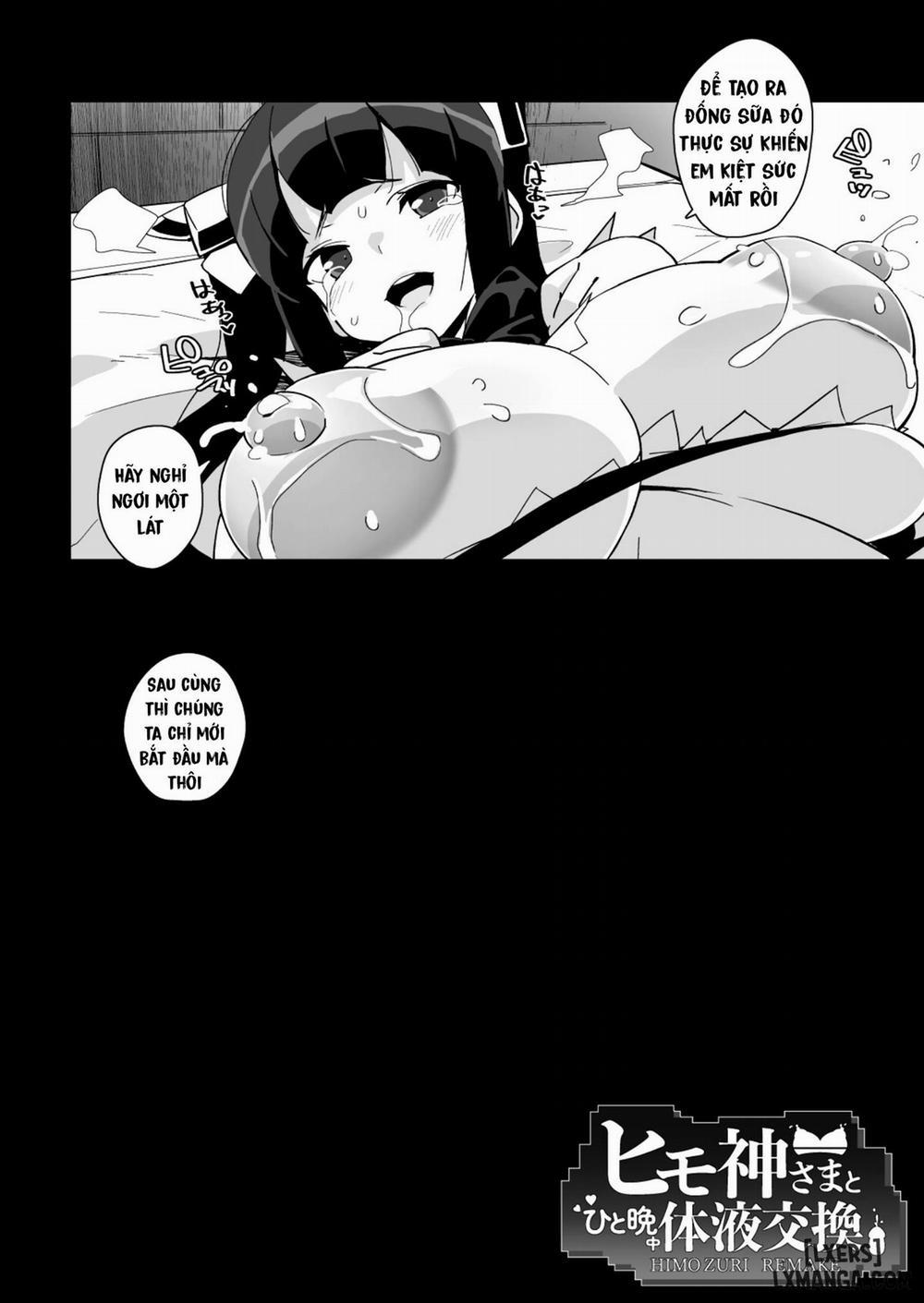 manhwax10.com - Truyện Manhwa [Entelekheia (Chirumakuro)] Himogami-sama to Hitobanchuu taiekikoukan | Spending The Whole Night Exchanging Bodily Fluids With The String Goddess (Dungeon ni Deai o Motomeru no wa Machigatteiru Darou ka) Chương Oneshot Trang 40