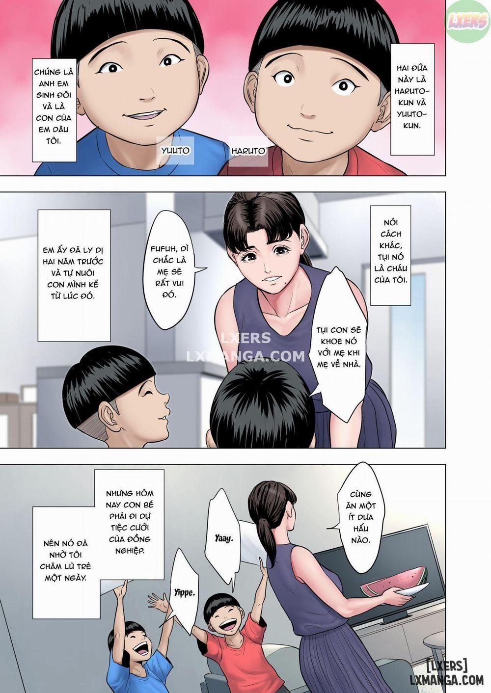 manhwax10.com - Truyện Manhwa Futago no Oi no Oba Koukou Chương Oneshot Trang 3