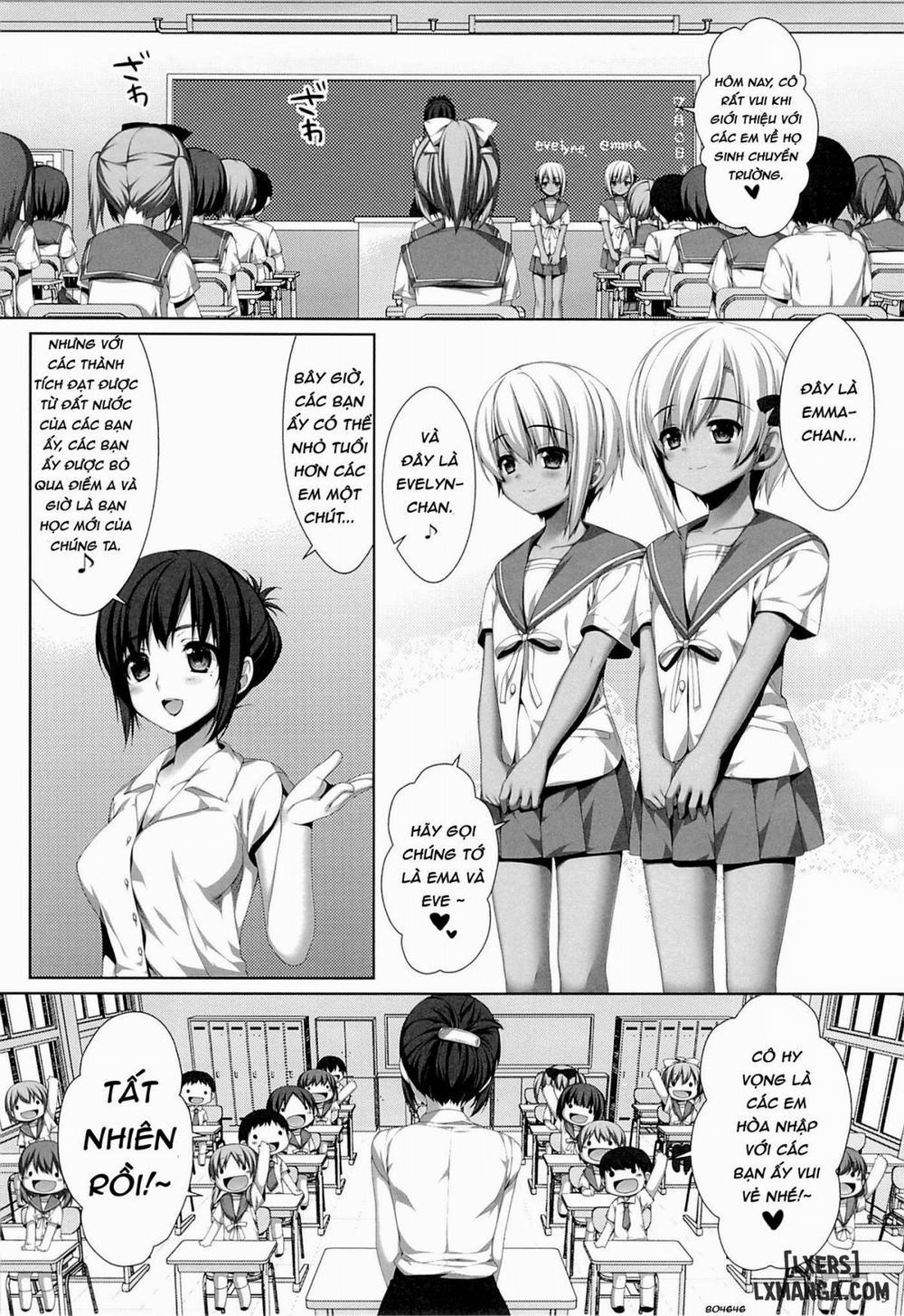 manhwax10.com - Truyện Manhwa Futago no Tenkousei Ema to Eve Chương Oneshot Trang 4