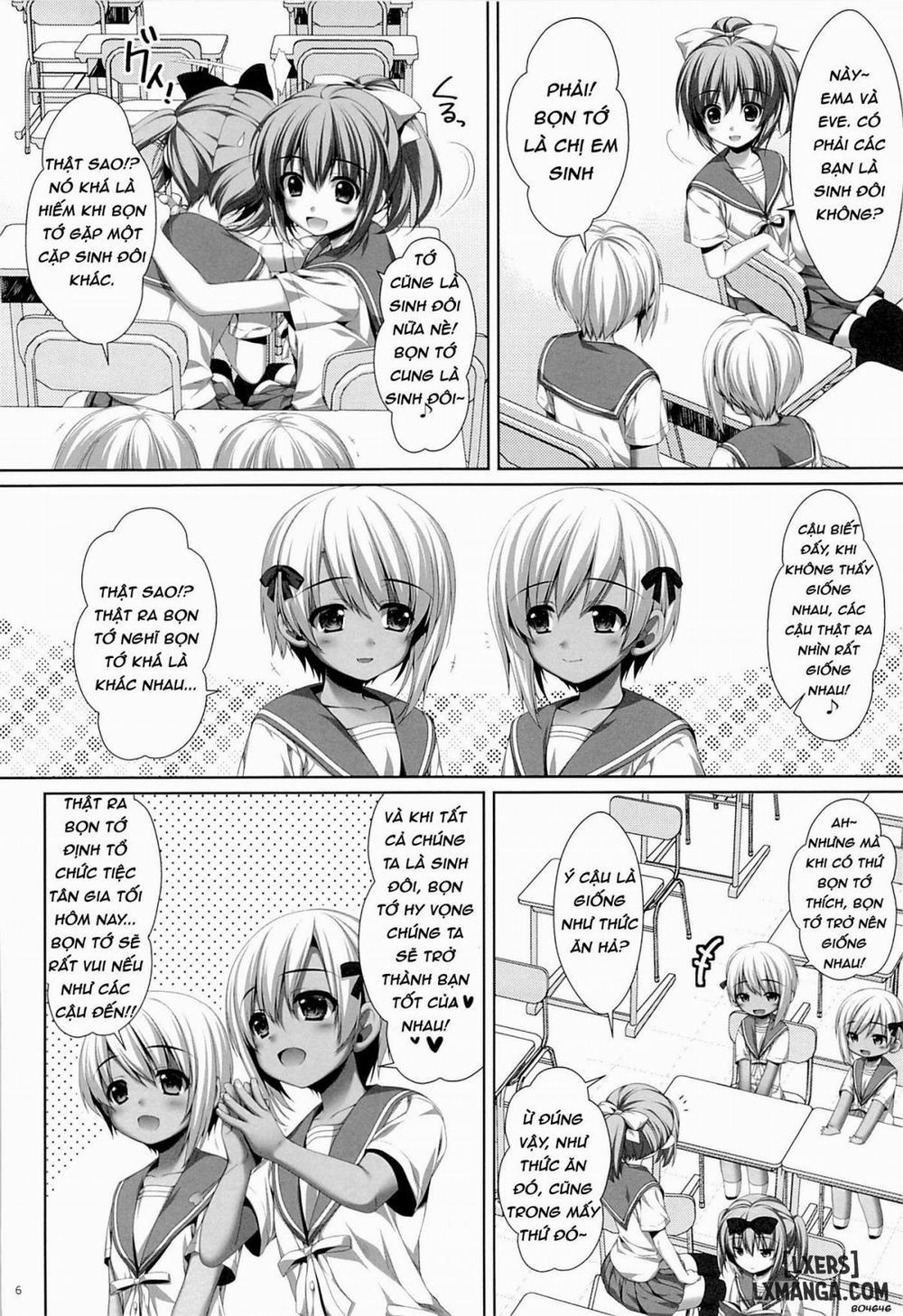 manhwax10.com - Truyện Manhwa Futago no Tenkousei Ema to Eve Chương Oneshot Trang 5