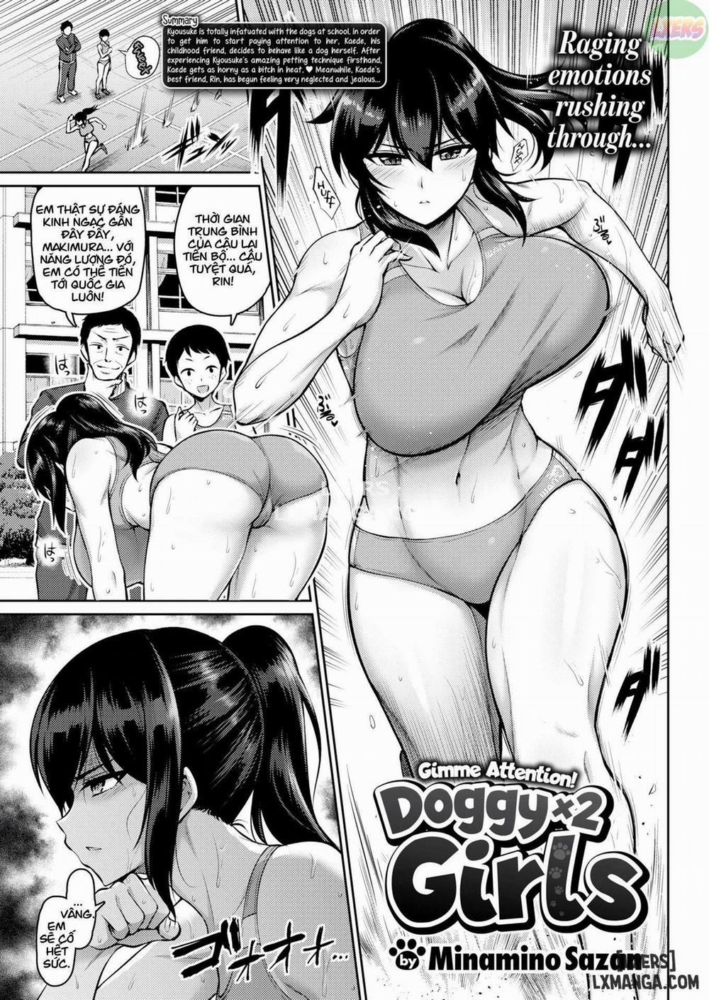 manhwax10.com - Truyện Manhwa Gimme Attention! Doggy x2 Girls Chương Oneshot Trang 1