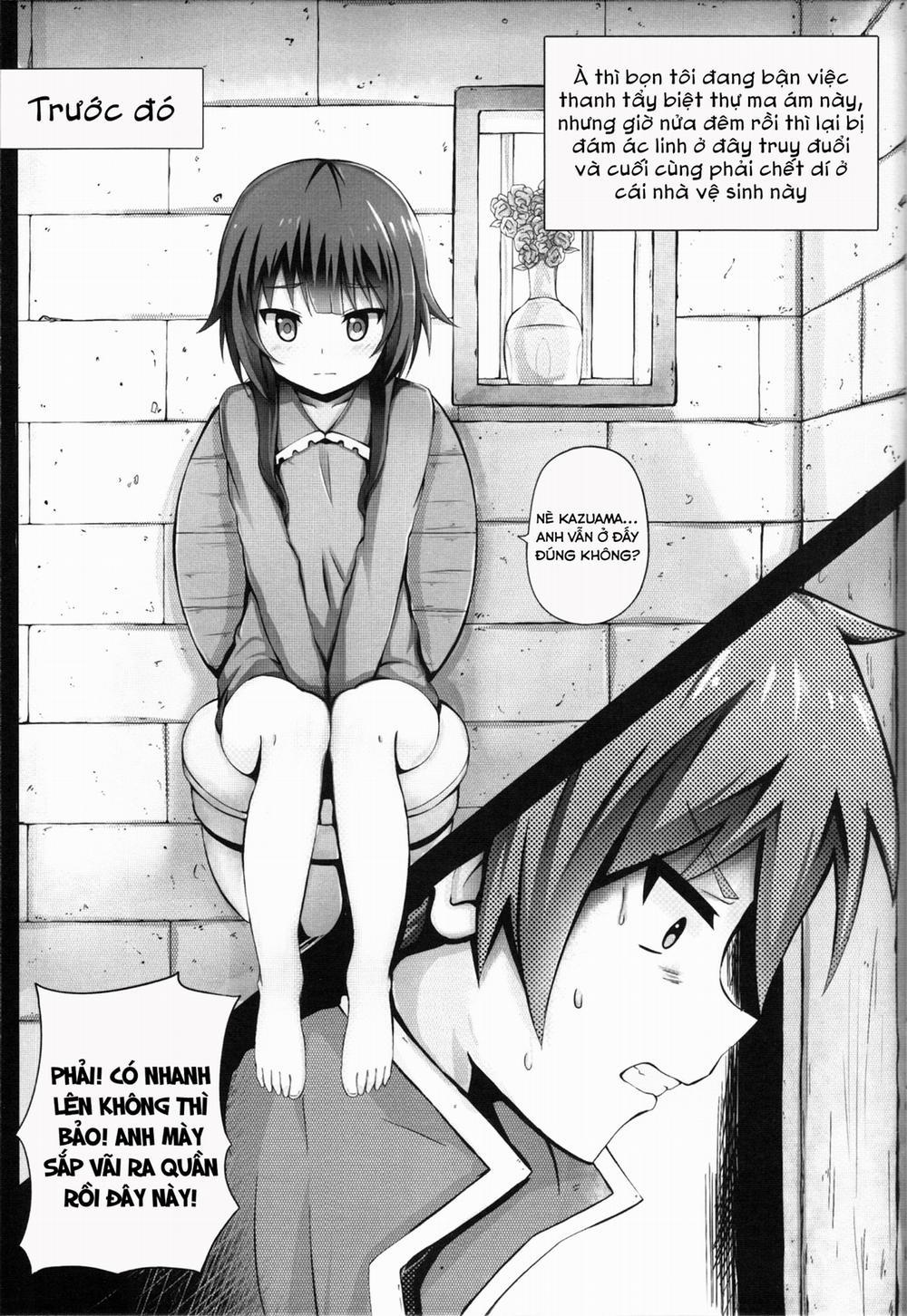 manhwax10.com - Truyện Manhwa Giving ○○ to Megumin in the Toilet! (Kono Subarashii Sekai Ni Syukufuku O!) Chương Oneshot Trang 3