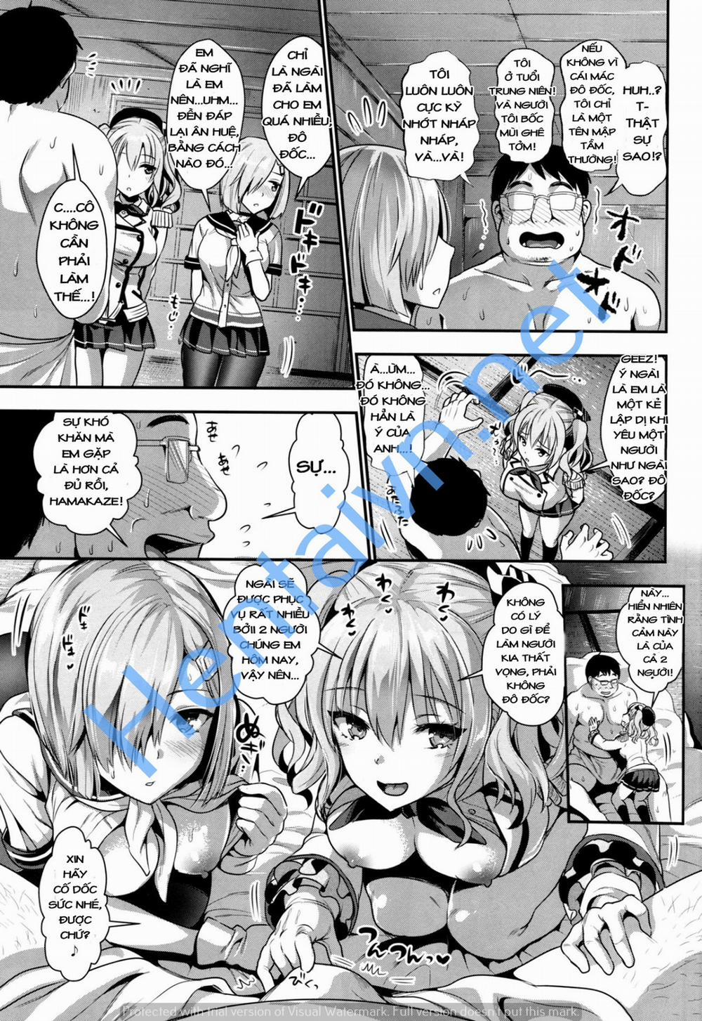 manhwax10.com - Truyện Manhwa Gohoushi Tantou no Kashima to Hamakaze desu (Kantai Collection) Chương Oneshot Trang 4