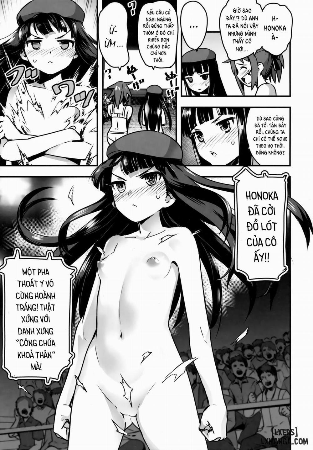 manhwax10.com - Truyện Manhwa Hadakahime Honoka San Kyodai Osubuta vs Chounouryoku Shoujo! Chương Oneshot Trang 14