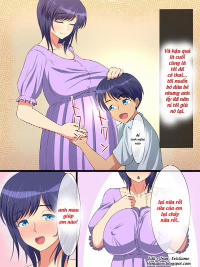 manhwax10.com - Truyện Manhwa Hahabote! Dougan Kyonyuu Okaa-san ga Musuko ni Haramasarete Shiawase ni Naru Hanash Chương 2 FINAL Trang 12