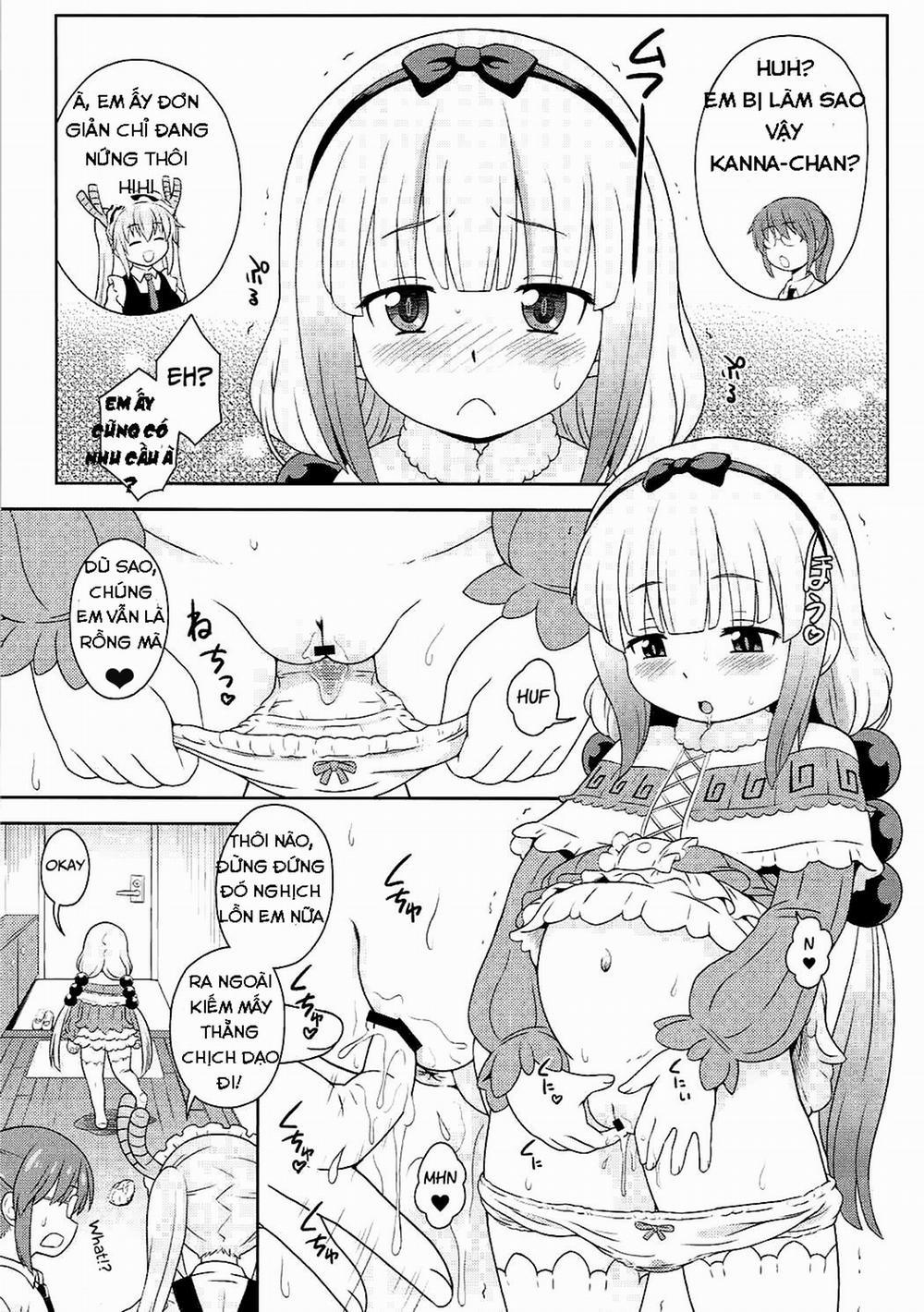 manhwax10.com - Truyện Manhwa Hatsujouki no Kanna-chan to Kamuix (Kobayashi-san-chi no Maid Dragon) Chương Oneshot Trang 4