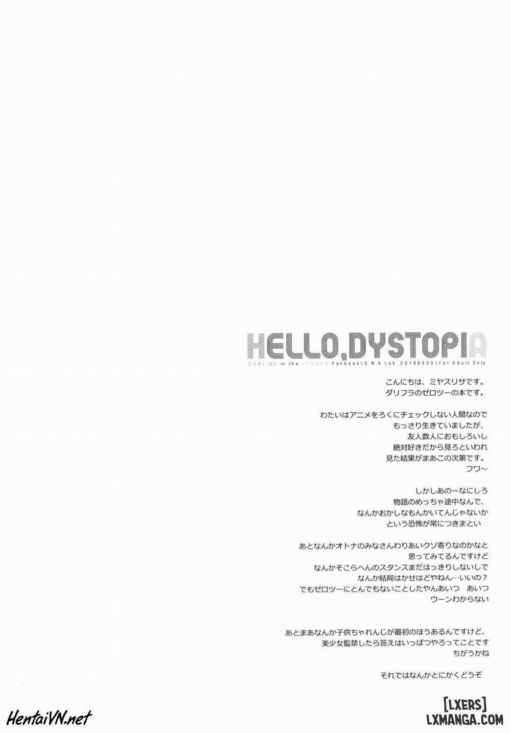 manhwax10.com - Truyện Manhwa HELLO, DYSTOPIA Chương Oneshot Trang 2