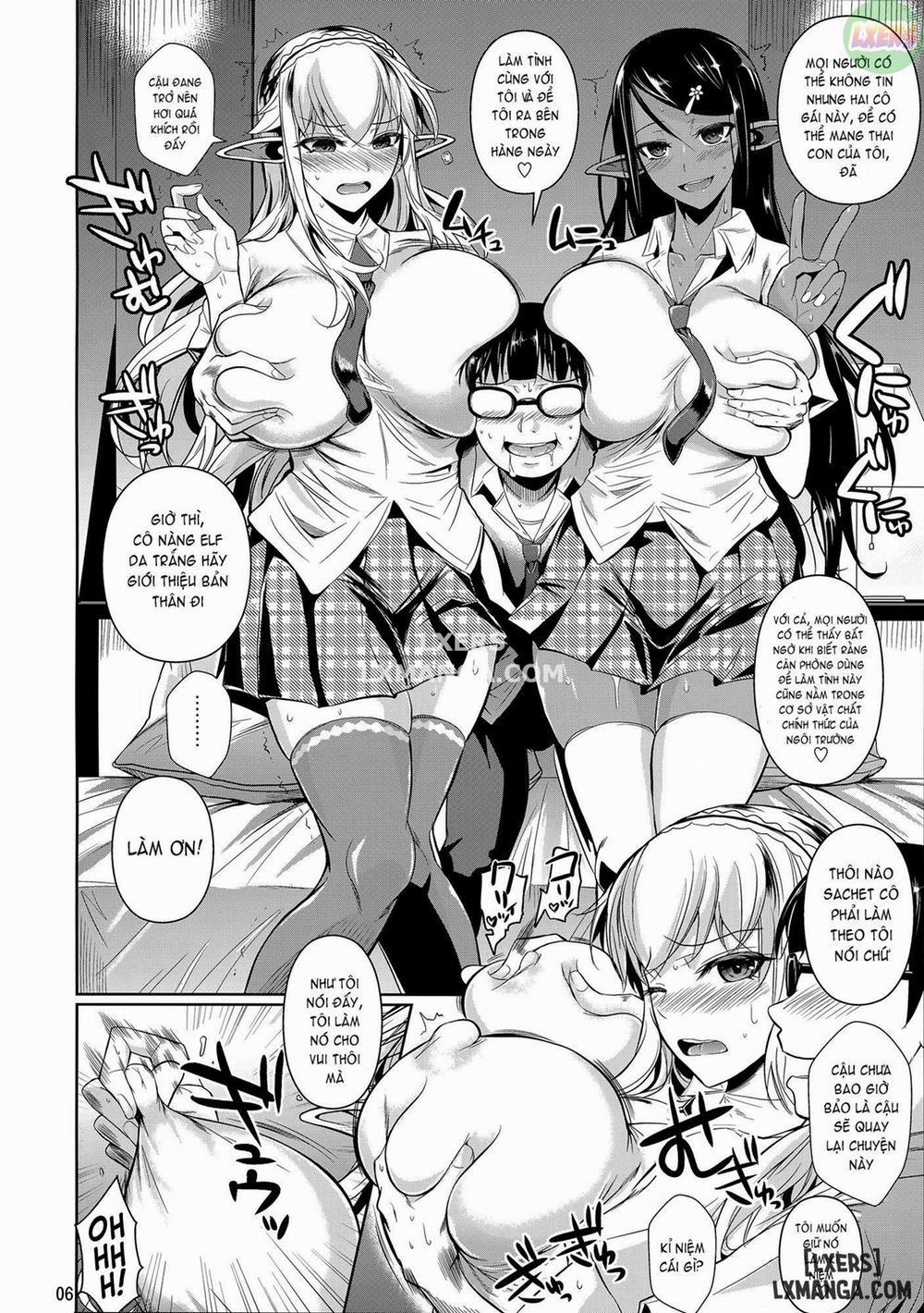 manhwax10.com - Truyện Manhwa High Elf × High School Shiro × Kuro Chương Oneshot Trang 7