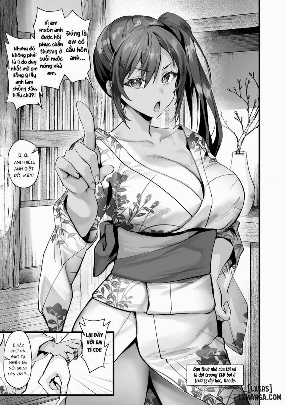 manhwax10.com - Truyện Manhwa Hiyakeato no Musume to Fuufu ni natta Sono Yoru, Gibo mo Ukkari Haramasete shimau Natsu Chương 1 Trang 4