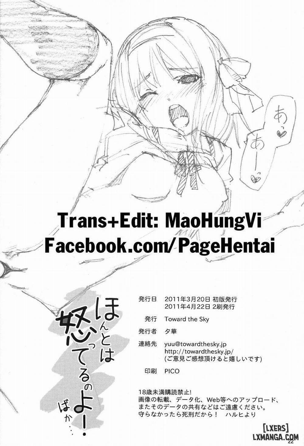 manhwax10.com - Truyện Manhwa Honto wa Okotteru no yo! Baka Chương Oneshot Trang 21