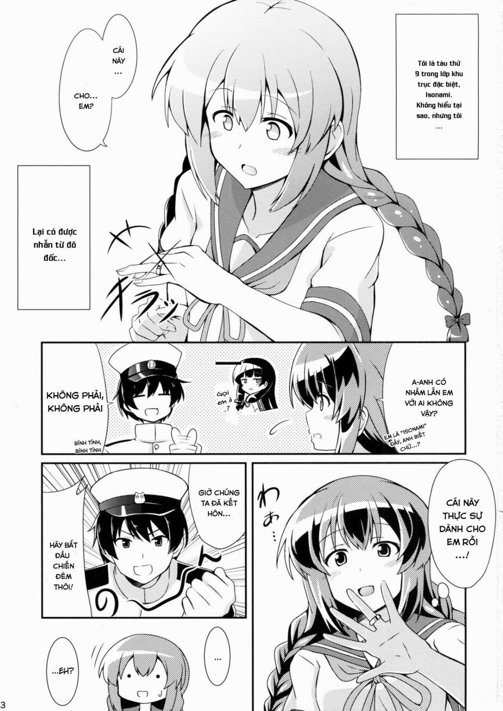 manhwax10.com - Truyện Manhwa Isonami no Kekkon Shoya (Kantai Collection -KanColle-) Chương Oneshot Trang 3