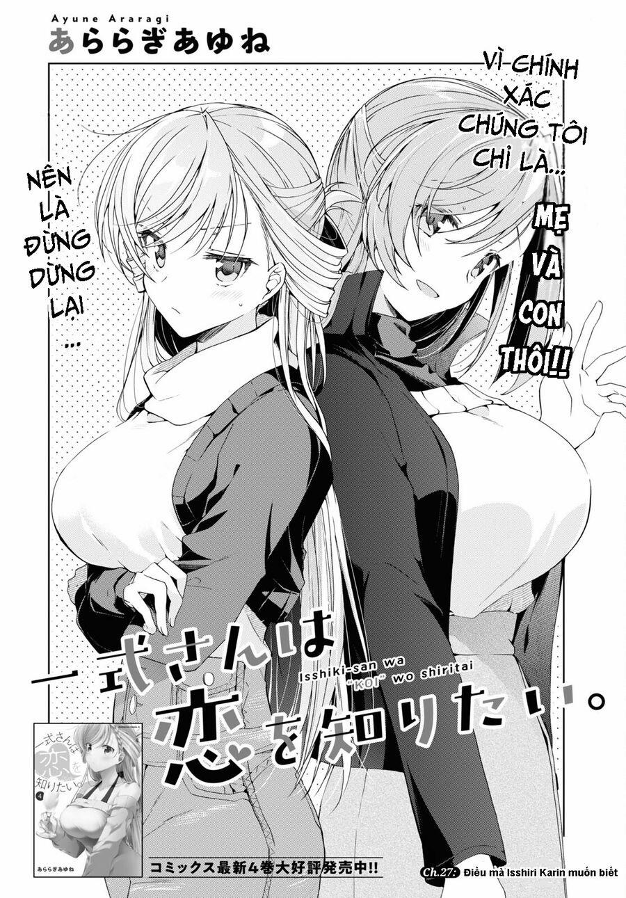 manhwax10.com - Truyện Manhwa Isshiki-San Wa Koi Wo Shiritai Chương 27 1 Trang 2