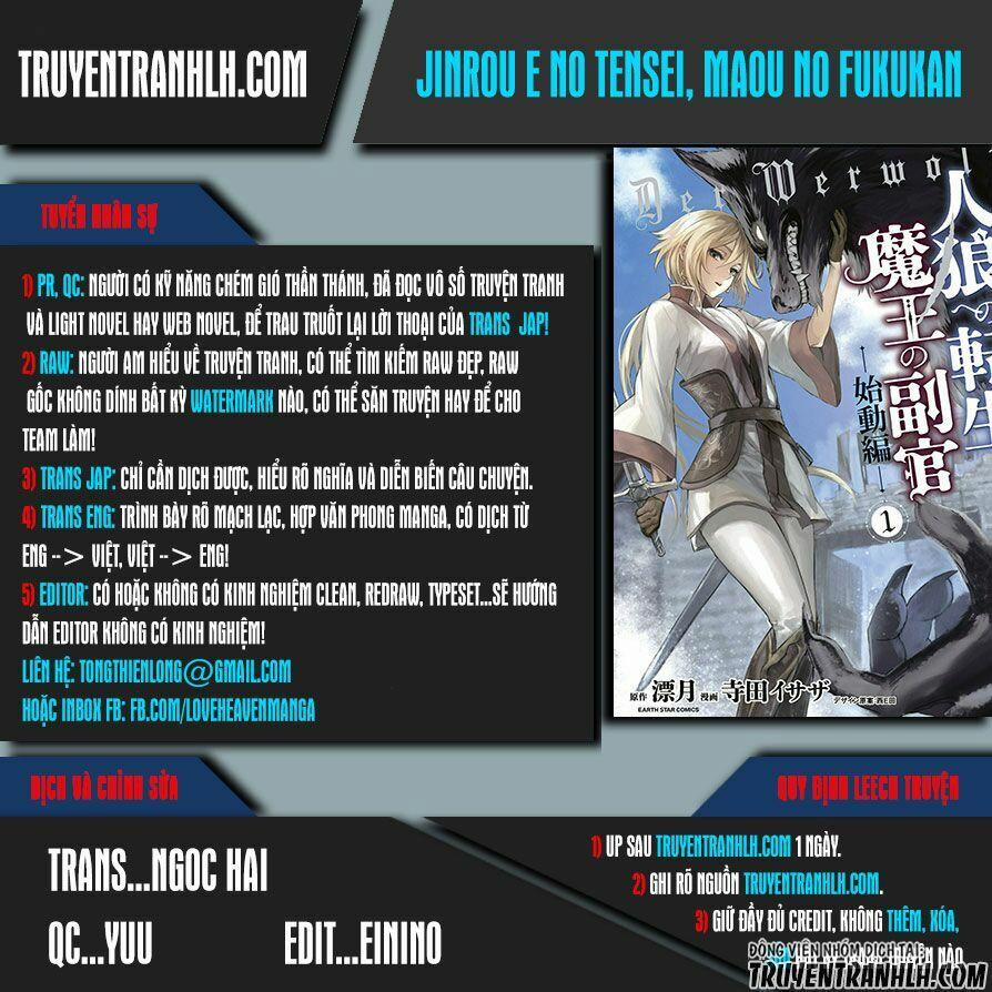 manhwax10.com - Truyện Manhwa Jinrou E No Tensei, Maou No Fukukan Chương 3 Trang 1