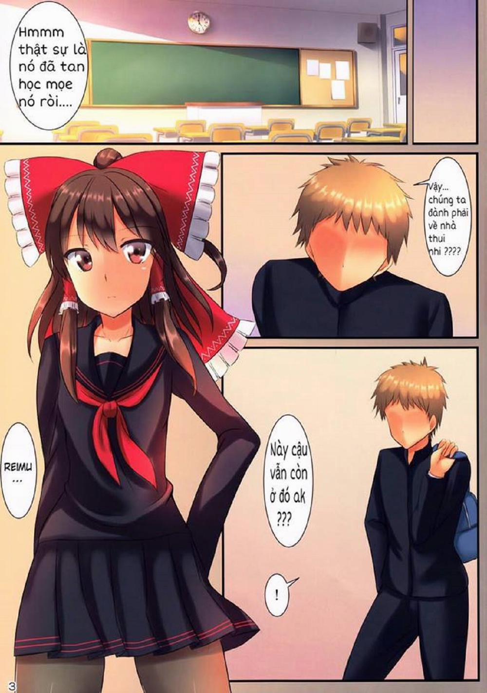 manhwax10.com - Truyện Manhwa JK Reimu to Kyoushitsu H ~Moshi Hakurei Reimu ga, Tsundere de Hinnyuu na Osananajimi Dattara (Touhou Project) Chương Oneshot Full Color Trang 5