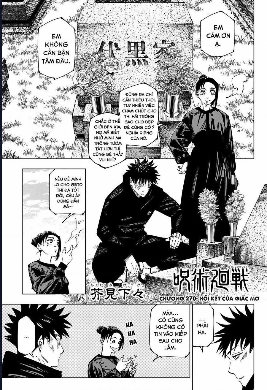 manhwax10.com - Truyện Manhwa Jujutsu Kaisen - Chú Thuật Hồi Chiến Chương 270 Trang 2